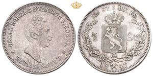 1/2 speciedaler 1847. Små riper