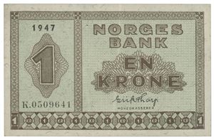 1 krone 1947 K 0509641.