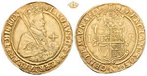 Unite u.år/n.d. (9,86 g). Tower mint, preget 1604-1619