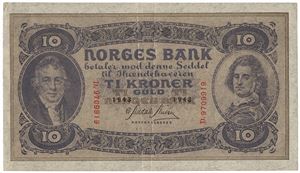 10 kroner 1943. D9709919