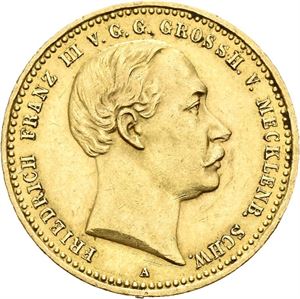 Mecklenburg-Schwerin, Friedrich Franz III, 10 mark 1890
