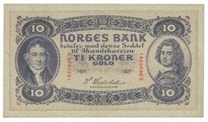 10 kroner 1921. H9600591