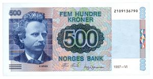 500 kroner 1997. 2109136790.