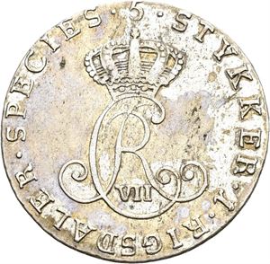 CHRISTIAN VII 1766-1808 1/5 speciedaler 1800. S.9