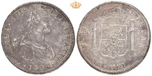 Carl IV, 8 reales 1798. PP. Riper/scratches