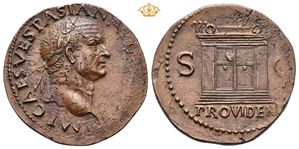 Vespasian. AD 69-79. Æ as (10,84 g).