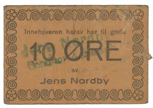 Jens Nordby 10 øre