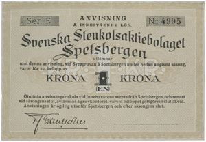 Lott 3 stk. 1, 5 og 10 kronor ND (1923/26). Blanketter/remainders.