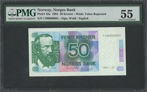 50 kroner 1984. 1100000001.