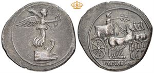 AR Denarius, 30 BC