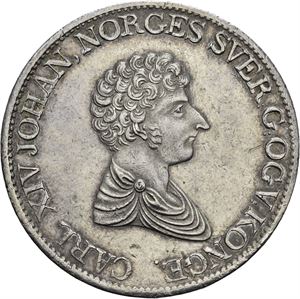 CARL XIV JOHAN 1818-1844. KONGSBERG. Speciedaler 1835, med stjerne