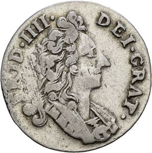 FREDERIK IV 1699-1730. 8 skilling 1706. S.2 var.