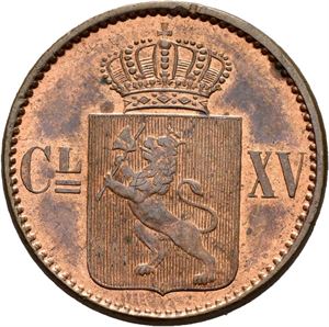 CARL XV 1859-1872, KONGSBERG, 1 skilling 1870