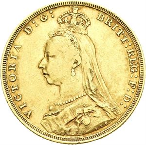 Victoria, sovereign 1889