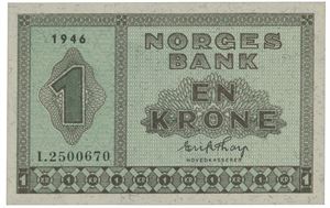 1 krone 1946 I