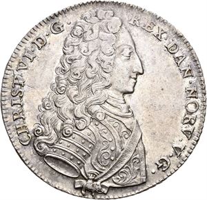 CHRISTIAN VI 1730-1746 Reisedaler 1733. Skrape på baksiden/scrape on the reverse. S.2