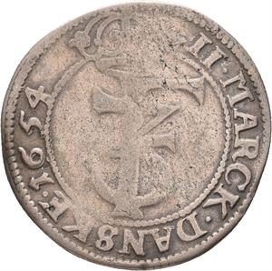 Frederik III, 2 mark 1654. S.35