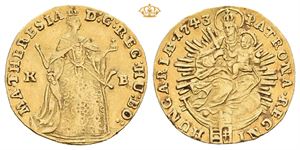 Maria Theresia, dukat 1743. Kremnitz. (2,93 g)