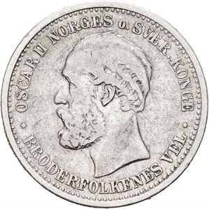 1 krone 1898. Lite kantmerke