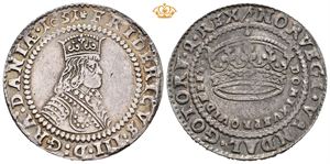 4 mark 1651. Monteringsspor og små riper på advers/hairlines on obverse and traces of mounting