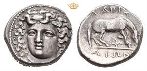 THESSALY, Larissa. Circa 356-342 BC. AR drachm (5,83 g)