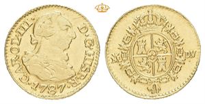 Carl III, 1/2 escudo 1787. Madrid. DV