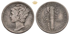 10 cents 1921 D