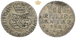 8 skilling 1727. S.1