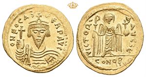 Phocas, AD 602-610. AV solidus (4,47 g; 22 mm)