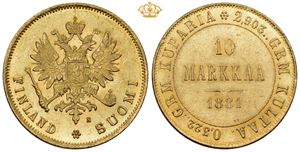 10 markkaa 1881 S