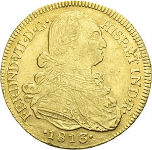 Ferdinand VII, 8 escudos 1813. Nuevo Reino