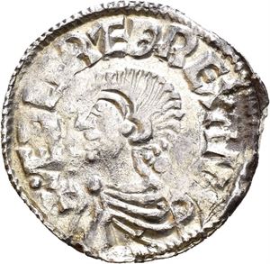 Aethelred II 978-1016, penny long cross type, London, myntmester Leofric (1,75 g)