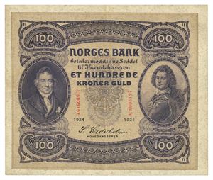 100 kroner 1924. A5905157
