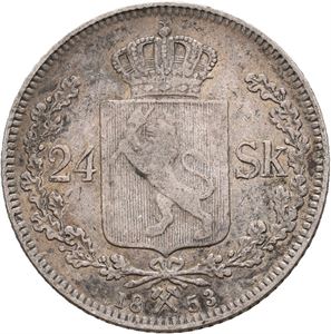 Oscar I, 24 skilling 1853