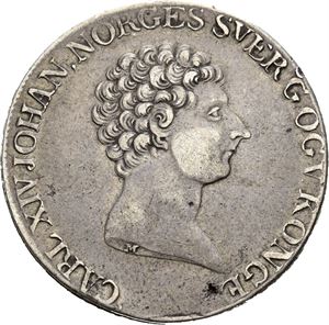 CARL XIV JOHAN 1818-1844, KONGSBERG. Speciedaler 1823