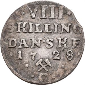 Frederik IV, 8 skilling 1728