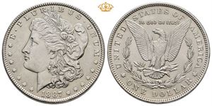 USA 1 dollar 1887