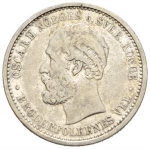 1 krone 1889. Små riper/minor scratches.