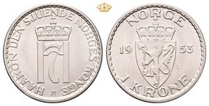 Norway. 1 krone 1953