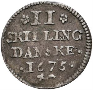 2 skilling danske 1675