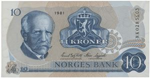 10 kroner 1981 HK