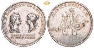 Christian VII. Kronprinsessens nedkomst 1792. Hull. Sølv