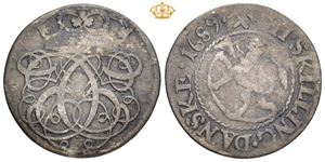 2 skilling 1689. S.22 var.