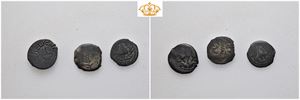 Lot of 3 Jewish Æ prutot