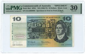 10 dollars ND (1966-1972) - SPECIMEN