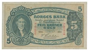 5 kroner 1916. F1412372