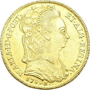 Maria I, 6400 reis 1789. Rio