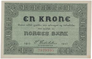 1 krone 1917. 2829995.