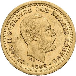 OSKAR II 1872-1907. 5 kronor 1899