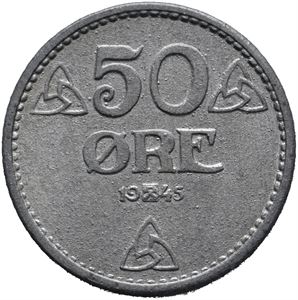 50 øre 1945 sink